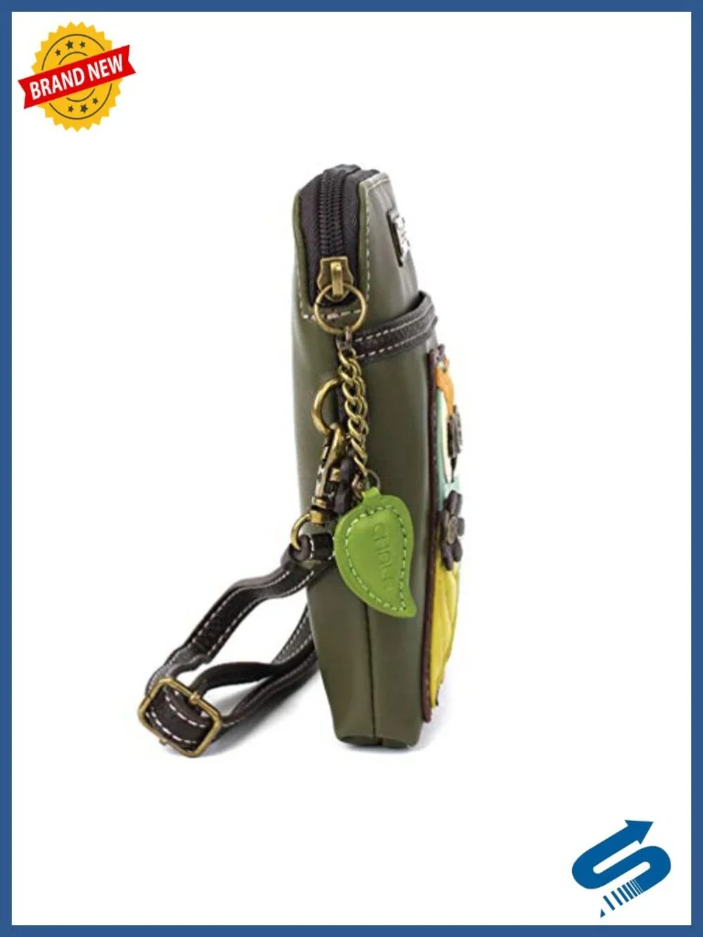 Convertible Crossbody Cell Phone Purse - Faux Leather, Adjustable Strap